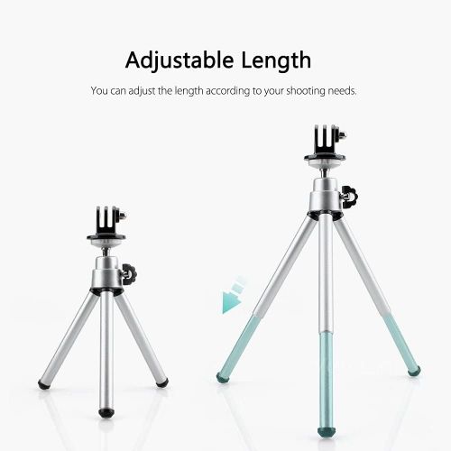  Vamson VP413 for Accessories Mini Scalable Monopod Tripod for Gopro Hero 9 8 7 6 5 4 for DJI OSMO Action for 4K (Vp413 +)