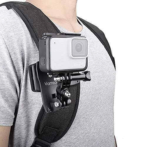  Vamson VP512 360-Degree Rotation Clip for GoPro Hero Go Pro Accessories 6 5 4 3+ 3 2 1 for Yi for SJCAM for SJ4000