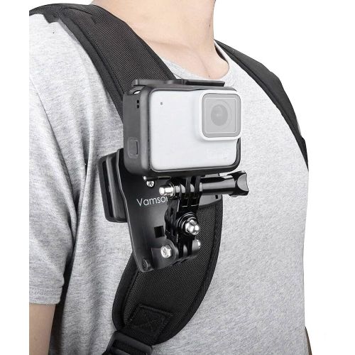  Vamson VP512 360-Degree Rotation Clip for GoPro Hero Go Pro Accessories 6 5 4 3+ 3 2 1 for Yi for SJCAM for SJ4000