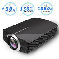 Led Projector, Vamvo 2200Lux Home Theater Movie Projector LED Source Video Projector Supported 1080P Portable Projector Compatible with Fire TV Stick,HDMI/VGA/USB/SD 2018 New Versi
