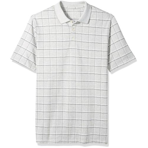  Van+Heusen Van Heusen Mens Big and Tall Short Sleeve Windowpane Polo Shirt