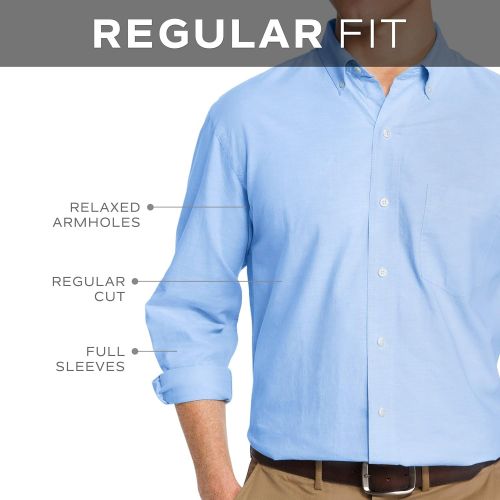  Van+Heusen Van Heusen Mens Wrinkle Free Twill Long Sleeve Button Down Shirt