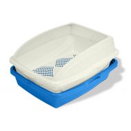 Van Ness CP5 Sifting Cat Pan/Litter Box with Frame, Blue/Gray