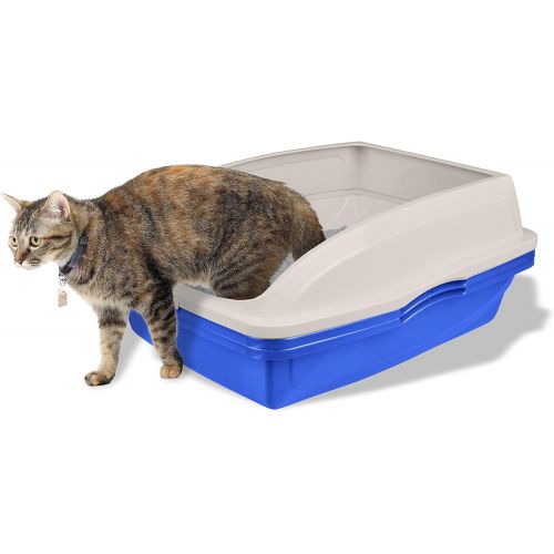  Van Ness CP5 Sifting Cat Pan/Litter Box with Frame, Blue/Gray