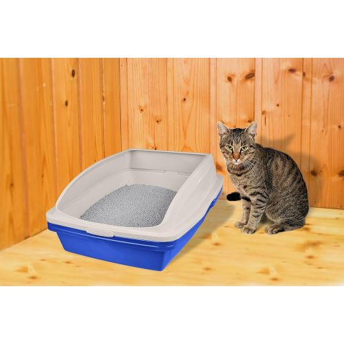  Van Ness CP5 Sifting Cat Pan/Litter Box with Frame, Blue/Gray