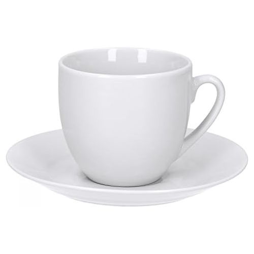  Van Well Trend 36-tlg. Kaffeeservice weiss fuer 12 Personen, Kaffeetassen + Untertassen + Kuchenteller