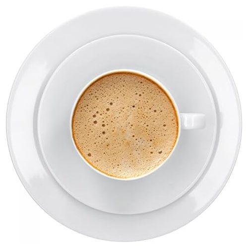  Van Well Trend 36-tlg. Kaffeeservice weiss fuer 12 Personen, Kaffeetassen + Untertassen + Kuchenteller