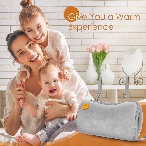  VanSmaGo Hand Warmers Rechargeable, Portable Graphene Heated Gloves Handwarmers Bag with 10000MAH Power Bank,2 Heating Area&3 Heat Modes, Fast Electric Heating Pouch for Women,Kids, Hunting