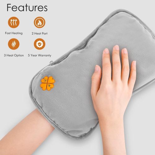  VanSmaGo Hand Warmers Rechargeable, Portable Graphene Heated Gloves Handwarmers Bag with 10000MAH Power Bank,2 Heating Area&3 Heat Modes, Fast Electric Heating Pouch for Women,Kids, Hunting