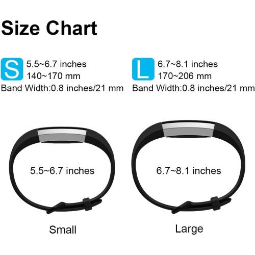  [아마존베스트]Vancle Bands Compatible with Fitbit Alta HR and Fitbit Alta, Newest Sport Wristbands with Secure Metal Buckle for Fitbit Alta HR/Fitbit Alta