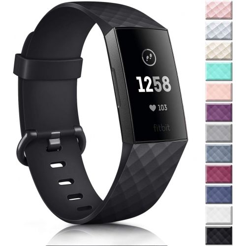  [아마존베스트]Vancle Bands Compatible with Fitbit Charge 3 Bands Rose Gold Replacement Charge 3 SE Sports Wristbands Small Large for Women Men