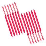 Vancool 12PCS 7 inch Outdoors Aluminum Alloy Triangle Tent Stakes with 3 Guy Point