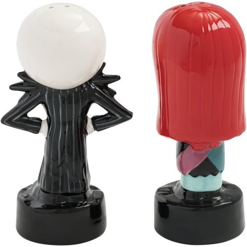  Vandor Nightmare Before Christmas Jack and Sally Salt and Pepper Set, Multicolored: Kitchen & Dining