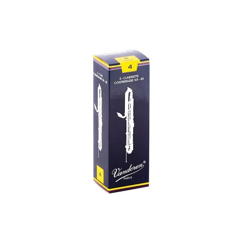  Vandoren Contrabass Clarinet Traditional Reeds Strength #4; Box of 5