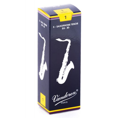  Vandoren SR221 Tenor Sax Traditional Reeds Strength 1; Box of 5