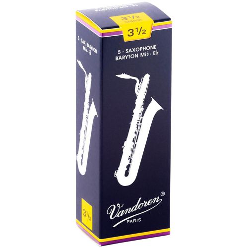  Vandoren Baritone Saxophone Reeds Strength 3.5 Box of 5