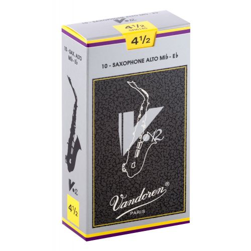  Vandoren SR6145 Alto Sax V.12 Reeds Strength 4.5; Box of 10