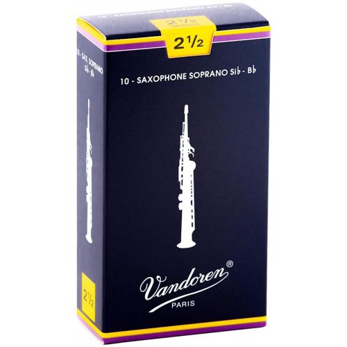  Vandoren Soprano Saxophone Reeds Strength 2.5 Box of 10