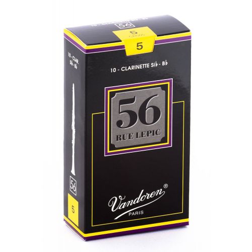  Vandoren CR505 Bb Clarinet 56 Rue Lepic Reeds Strength 5; Box of 10