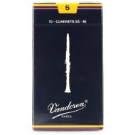 Vandoren CR105 Traditional Bb Clarinet Reed - 5.0 (10-pack)