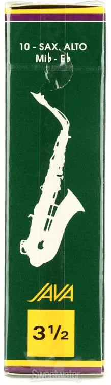  Vandoren SR2635 - JAVA Green Alto Saxophone Reeds - 3.5 (10-pack)