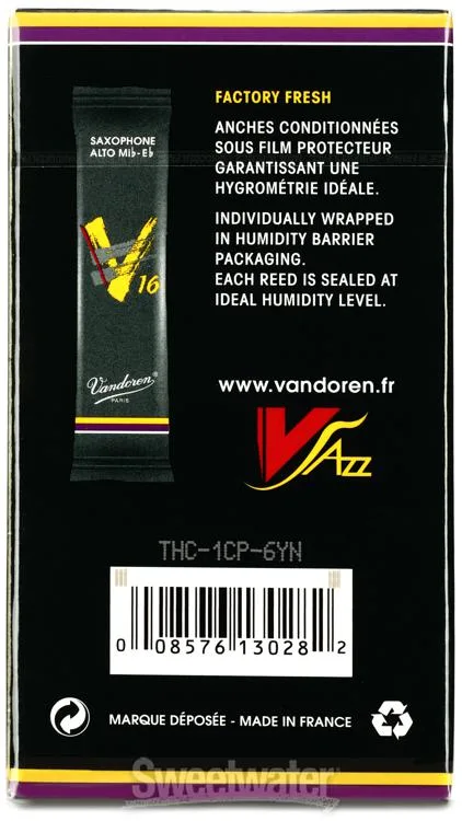  Vandoren SR7035 - V16 Alto Saxophone Reeds - 3.5 (10-pack)