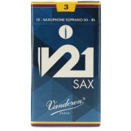 Vandoren SR803 - V21 Soprano Saxophone Reeds - 3.0 (10-pack)