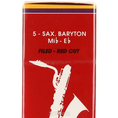  Vandoren SR3425R - JAVA Red Baritone Saxophone Reeds - 2.5 (5-pack)
