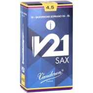 Vandoren SR8045 - V21 Soprano Saxophone Reeds - 4.5 (10-pack)