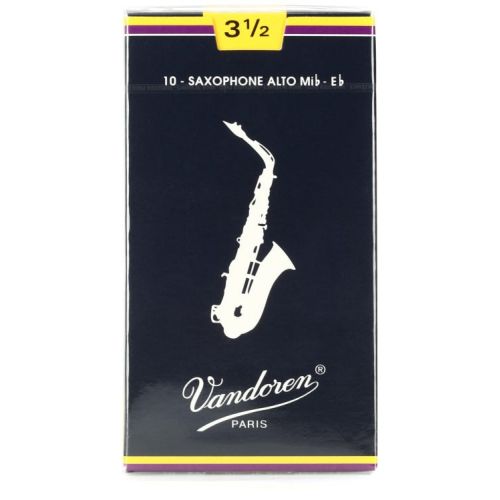  Vandoren Traditional Alto Saxophone Reeds - 3.5 (30-pack)