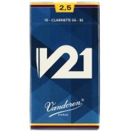 Vandoren CR8025 V21 Bb Clarinet Reed - 2.5 (10-pack)