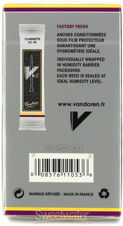  Vandoren V12 Bb Clarinet Reed - 3.5 (30-pack)