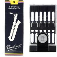 Vandoren SR243 - Traditional Baritone Saxophone Reeds with Reed Case - 3.0 (5-pack)