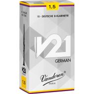 Vandoren CR8615 V21 German Bb Clarinet Reed - 1.5 (10-pack)