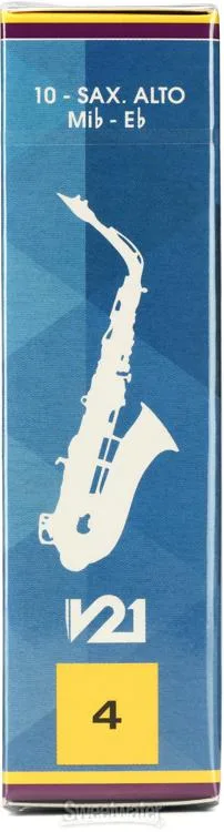  Vandoren SR814 - V21 Alto Saxophone Reeds - 4.0 (10-pack)