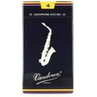 Vandoren SR214 - Traditional Alto Saxophone Reeds - 4.0 (10-pack)