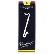 Vandoren CR125 Traditional Bass Clarinet Reed - 5.0 (5-pack)