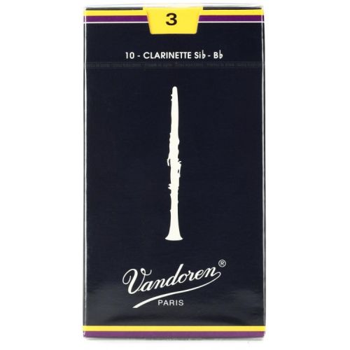  Vandoren CR103 Traditional Bb Clarinet Reed - 3.0 (30-pack)