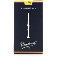 Vandoren CR1015 Traditional Bb Clarinet Reed - 1.5 (10-pack)