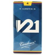 Vandoren CR804 V21 Bb Clarinet Reed - 4.0 (10-pack)