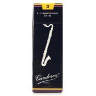 Vandoren CR123 Traditional Bass Clarinet Reed - 3.0 (5-pack)