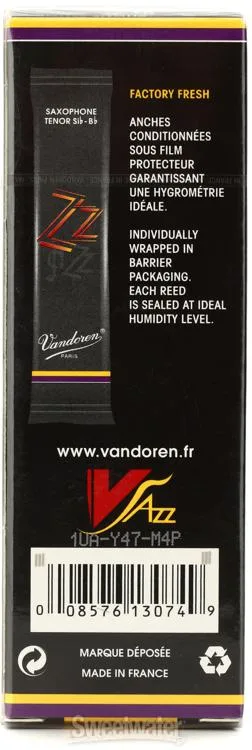  Vandoren SR4225 - ZZ Tenor Saxophone Reeds - 2.5 (5-pack)