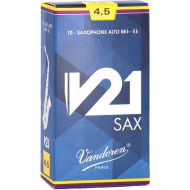 Vandoren SR8145 - V21 Alto Saxophone Reeds - 4.5 (10-pack)
