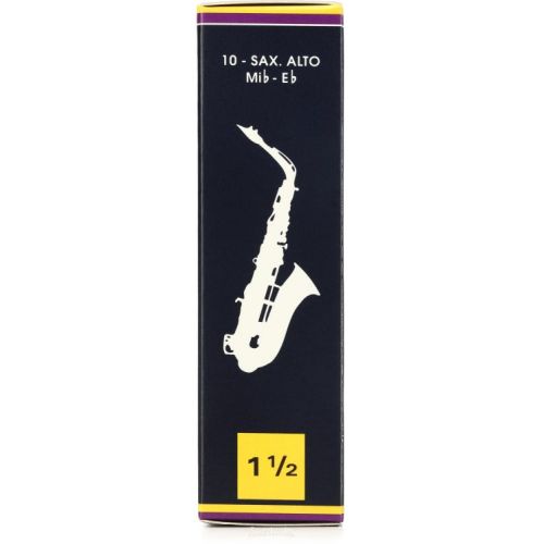  Vandoren SR2115 - Traditional Alto Saxophone Reeds - 1.5 (10-pack)