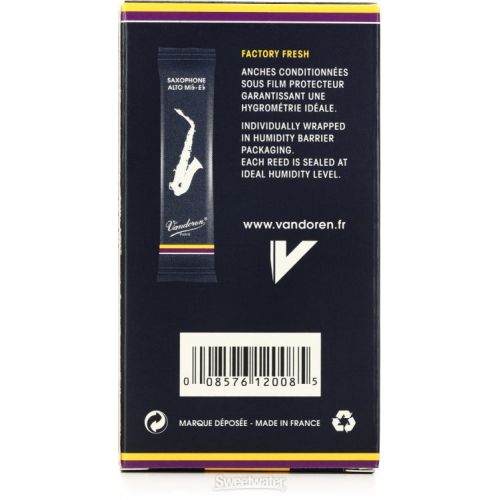  Vandoren SR2115 - Traditional Alto Saxophone Reeds - 1.5 (10-pack)