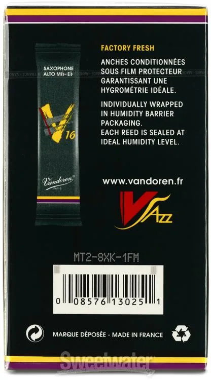  Vandoren SR702 - V16 Alto Saxophone Reeds - 2.0 (10-pack)