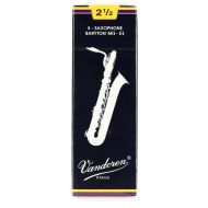 Vandoren SR2425 - Traditional Baritone Saxophone Reeds - 2.5 (5-pack)