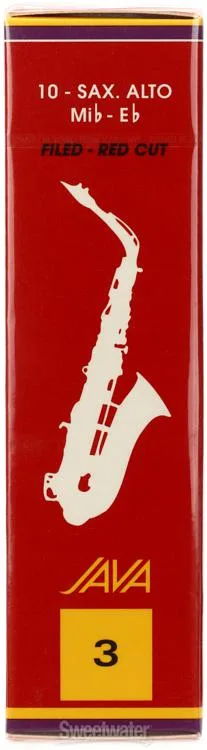  Vandoren SR263R - JAVA Red Alto Saxophone Reeds - 3.0 (10-pack)