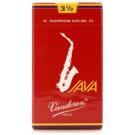 Vandoren SR2635R - JAVA Red Alto Saxophone Reeds - 3.5 (10-pack)