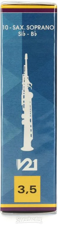  Vandoren SR8035 - V21 Soprano Saxophone Reeds - 3.5 (10-pack)